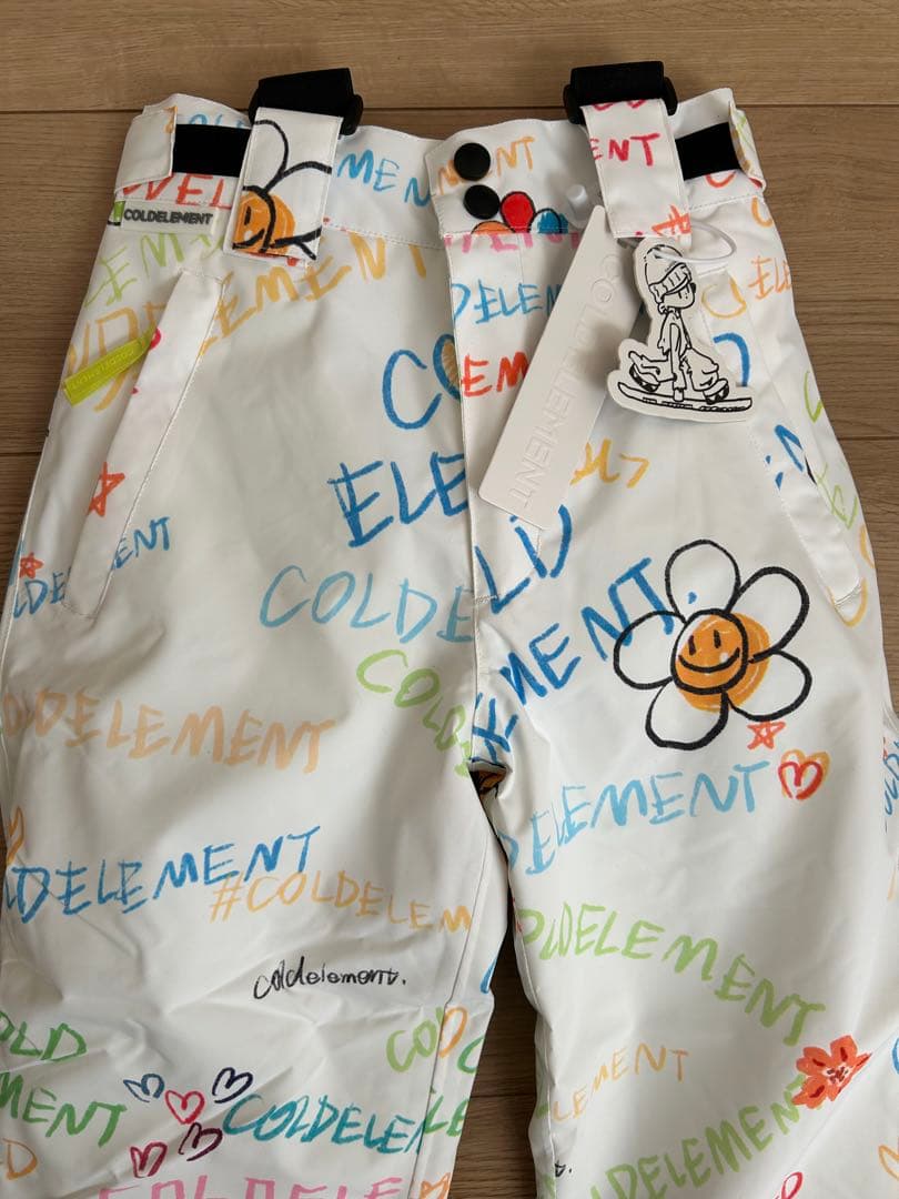 子ども用スノーボードウェア ホワイト/カラフル