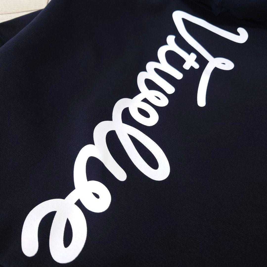 極美品 V12 GOLF ダンボールニットパーカー マルチロゴ ピンク