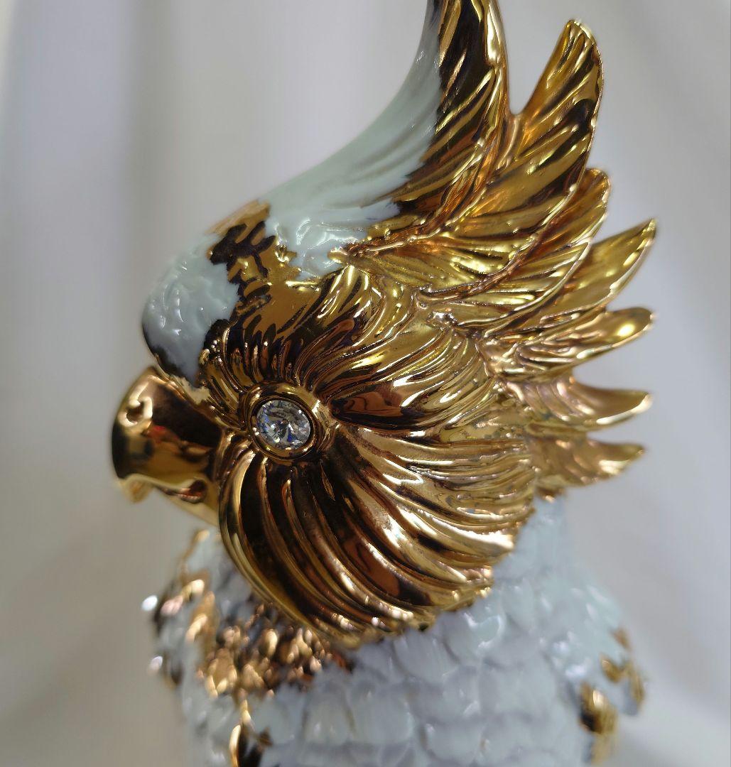 スワロフスキー オウム 置き物 イタリア製