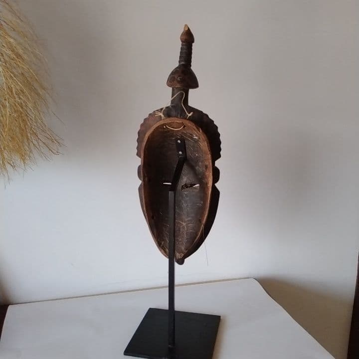アフリカ　マリ共和国　仮面　お面　台座付き　アンティーク