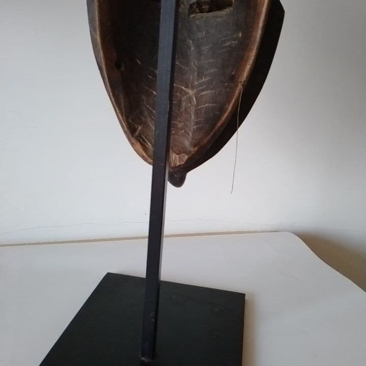 アフリカ　マリ共和国　仮面　お面　台座付き　アンティーク