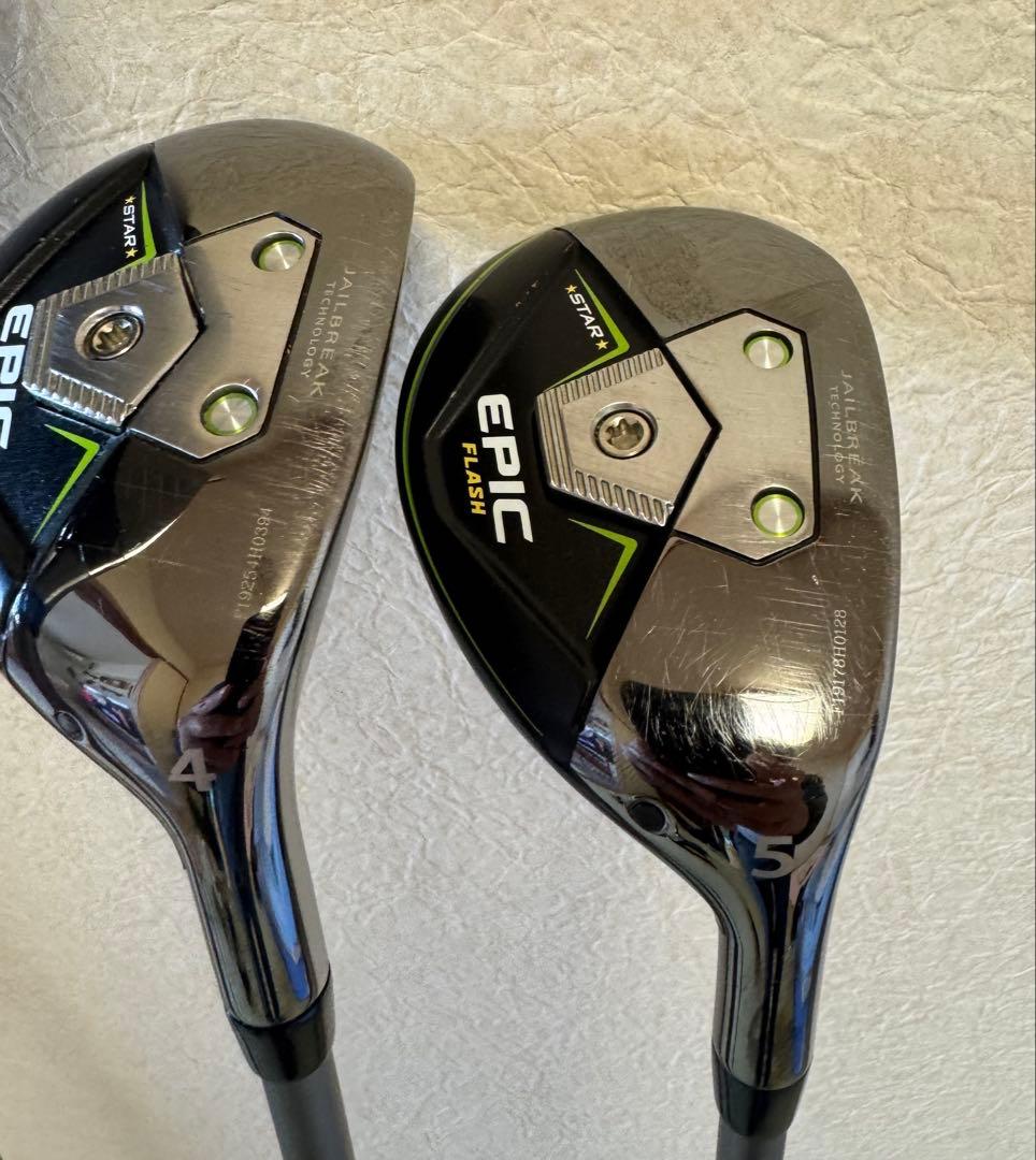 名器！　EPIC FLASH STAR 5本セット1w.3w.5w.4u.5u