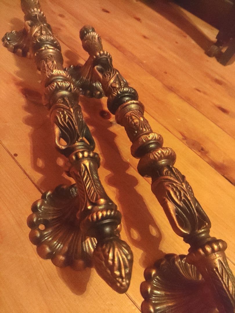 希少　未使用　ドアハンドル　手すり　取っ手　ドアノブ　アンティーク　ヴィンテージ