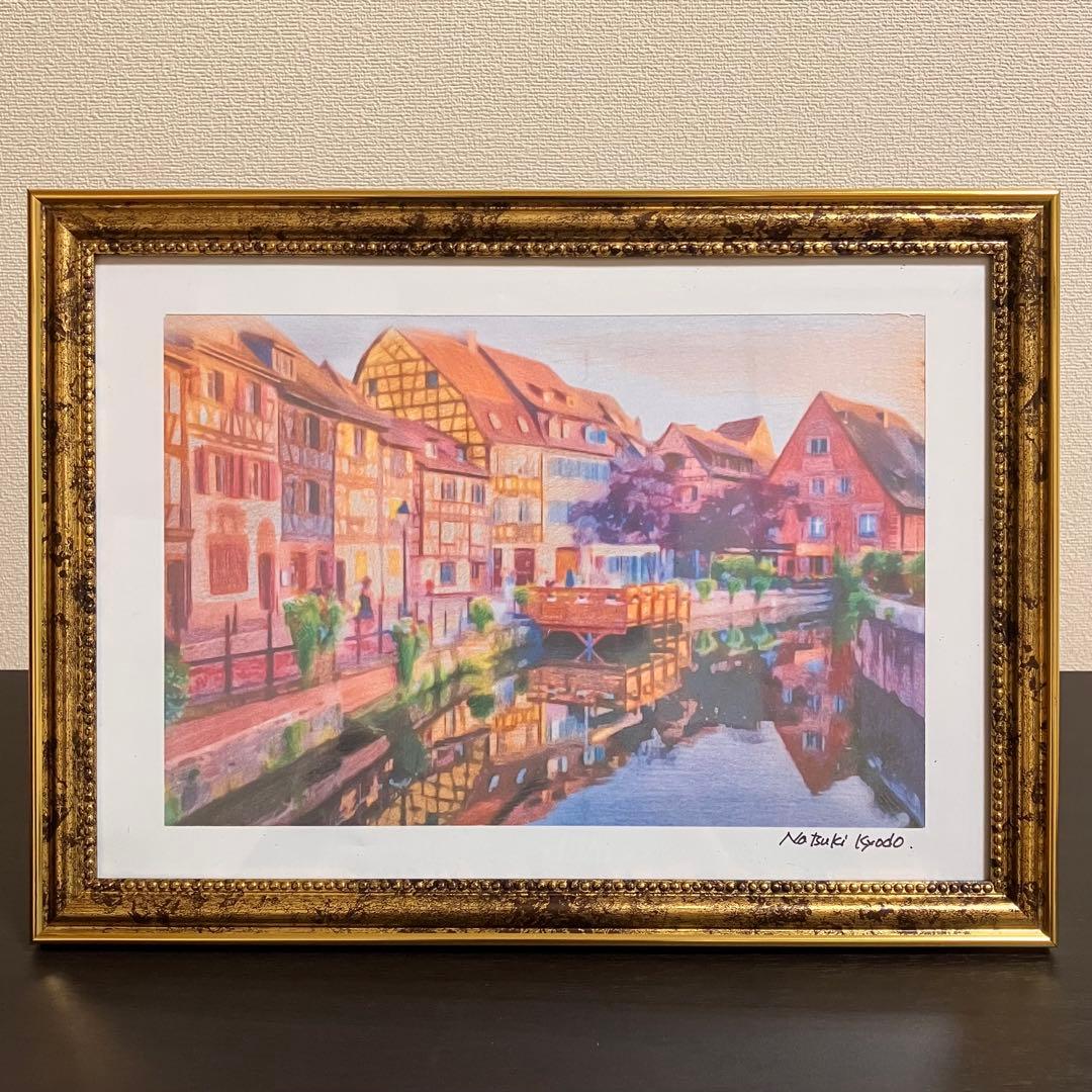 ジブリアート11魔女の宅急便より「GOT LAND」32.7㎝×24.0㎝額装品