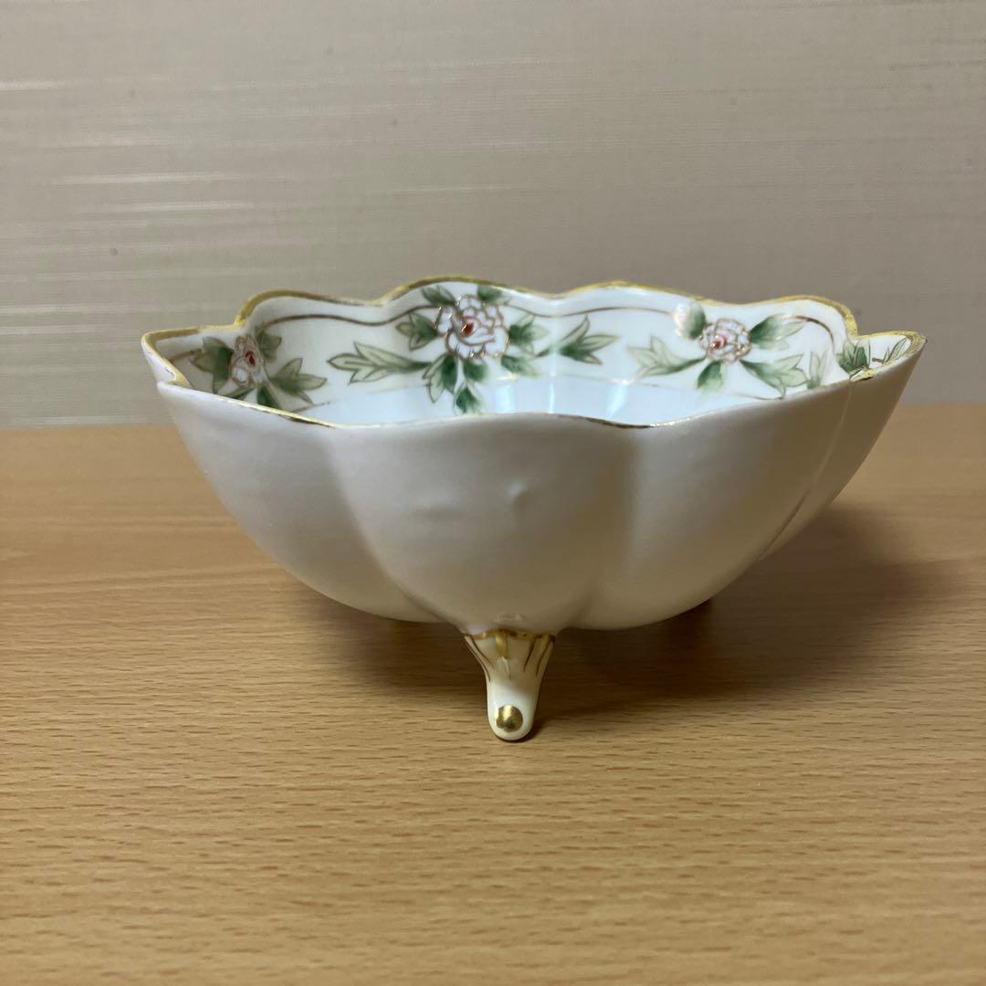 3. オールドノリタケ、M Nippon印　ボウル、ソーサー、スプーンのトリオ