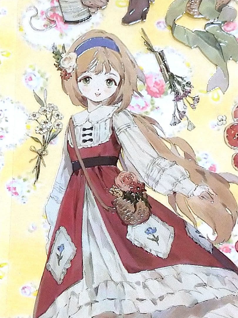 J1004＃花间小调(水晶)studiovi切り売り海外人物マステ女の子