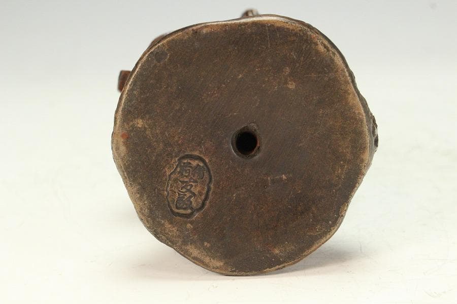 古備前 観音菩薩像 葡萄木敷き板(K-A645)