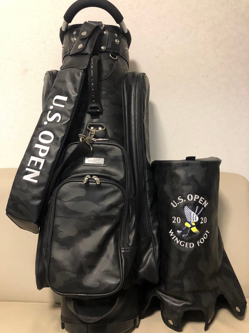 【送料込み】超希少　U.S. OPEN 優勝者キャディバッグ　アルミフレーム迷彩