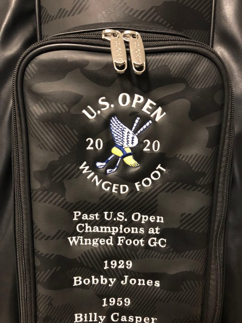 【送料込み】超希少　U.S. OPEN 優勝者キャディバッグ　アルミフレーム迷彩
