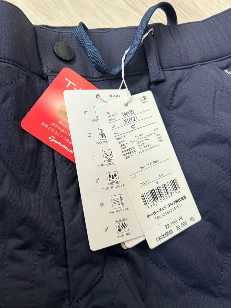 未使用☆ TaylorMade テーラーメイド キルティングパンツ M