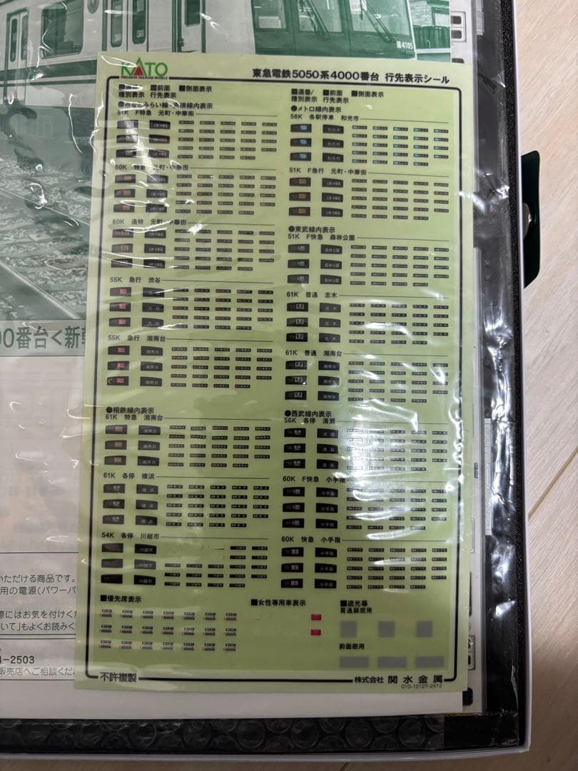 KATO 東急電鉄5050系4000番台(新幹線ラッピングトレイン)