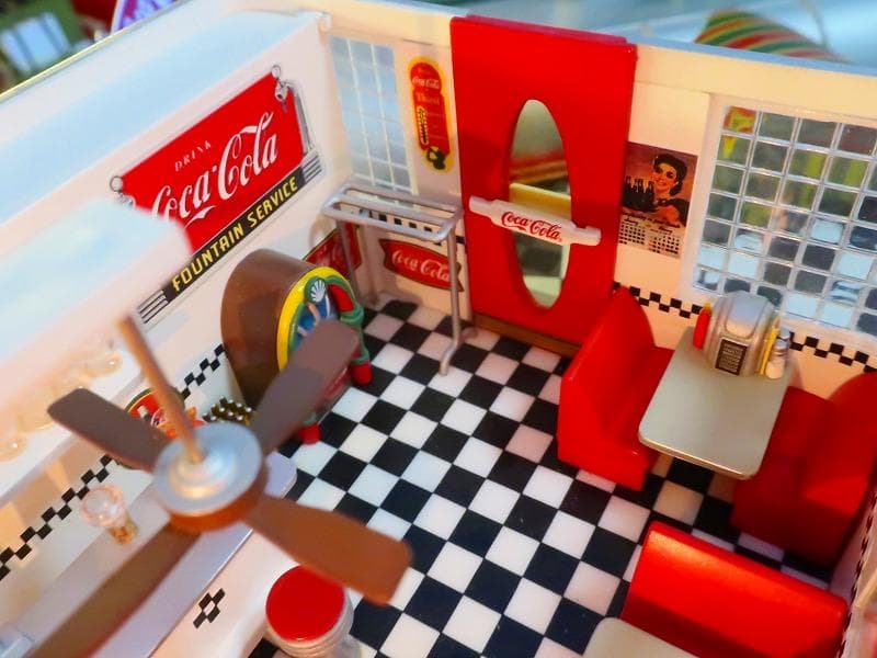 爆レア★絶版★コカコーラ ダンバリーミント アメリカンダイナー ジオラマクロック