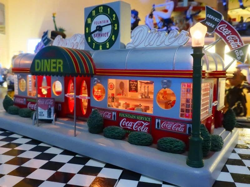 爆レア★絶版★コカコーラ ダンバリーミント アメリカンダイナー ジオラマクロック