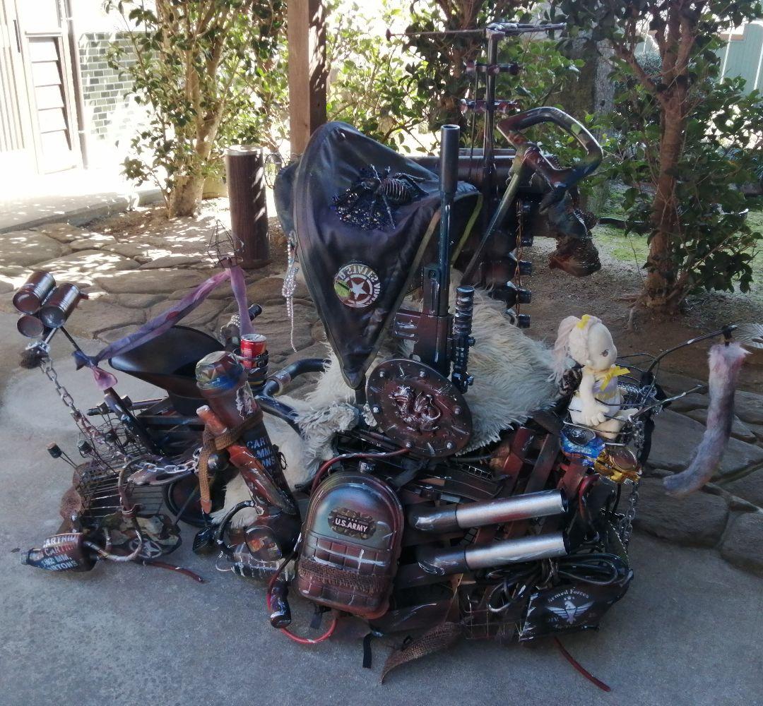 珍品 三輪車 スチームパンク 遊び心満載なアート仕様 インダストリアル