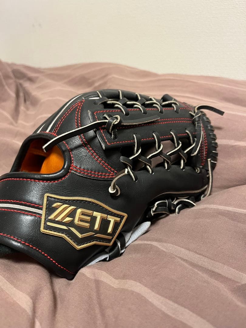 ZETT 硬式グローブ 黒