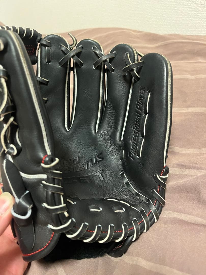 ZETT 硬式グローブ 黒