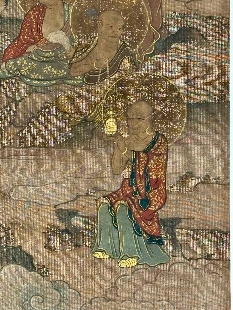 「十六羅漢図」江戸時代筆 1枚|仏教美術 仏像 和本 古画 日本画 中国美術