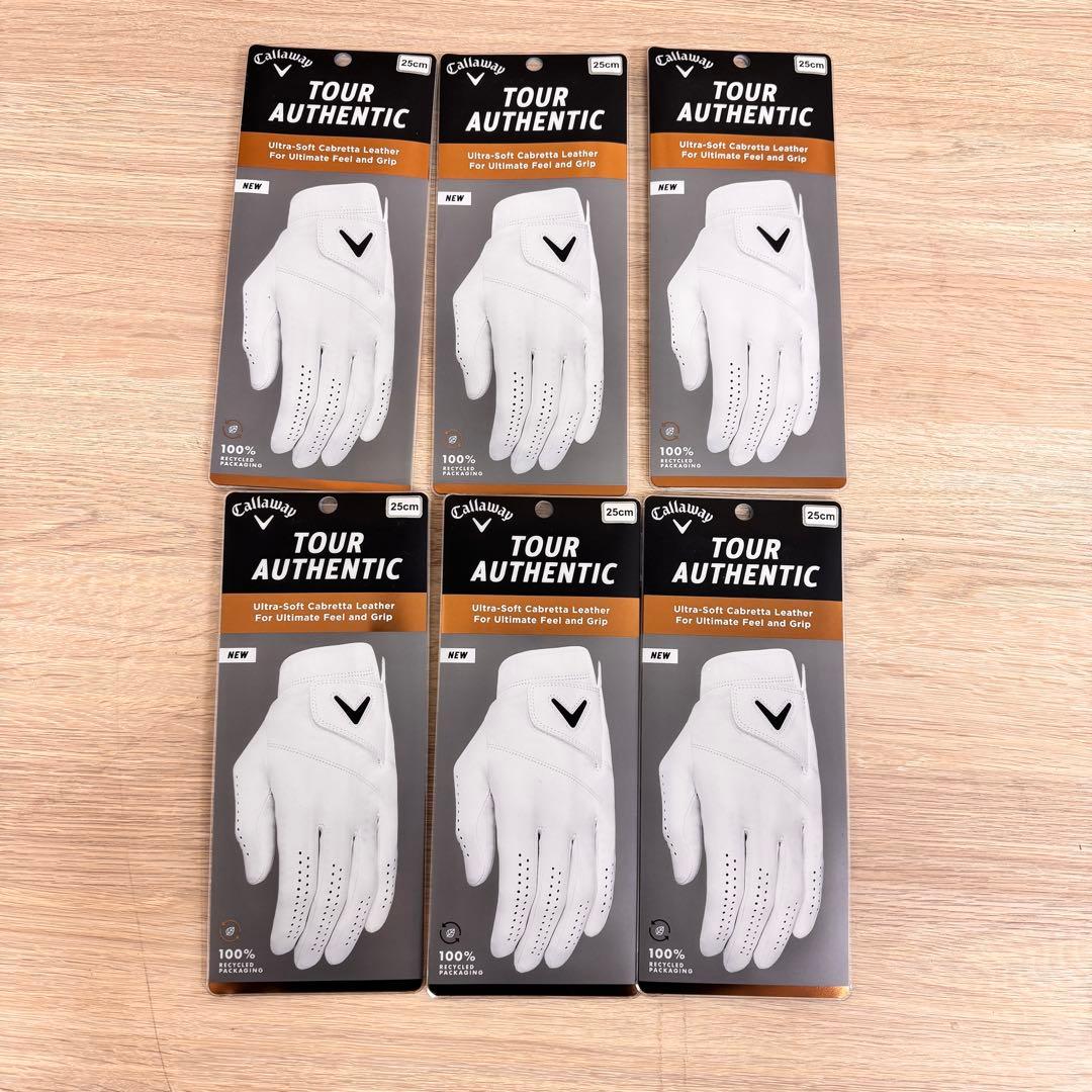 キャロウェイゴルフグローブ 左手着用TOUR AUTHENTIC 25cm