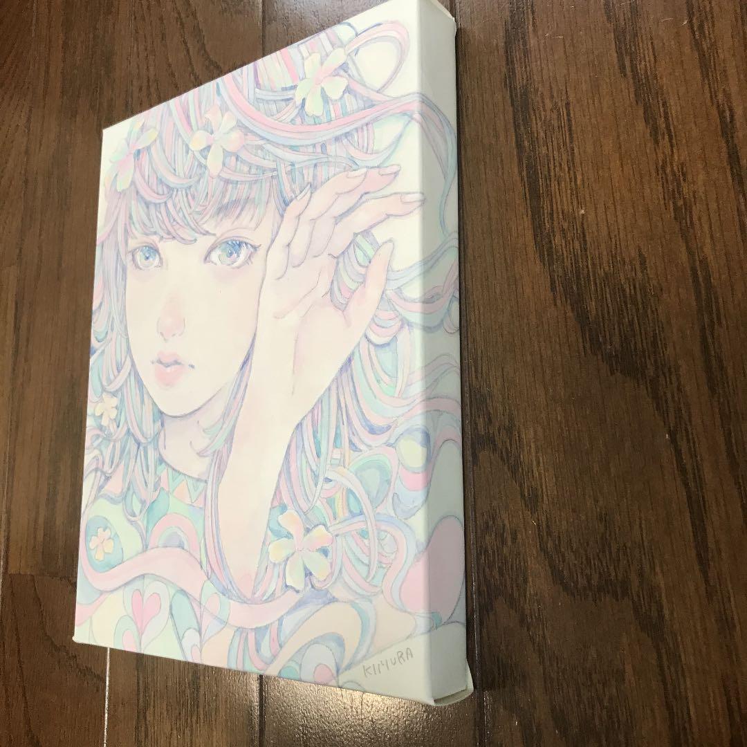 ★木村智博「かすかな思い」木製パネル アクリルガッシュ 色鉛筆 鉛筆 額付き