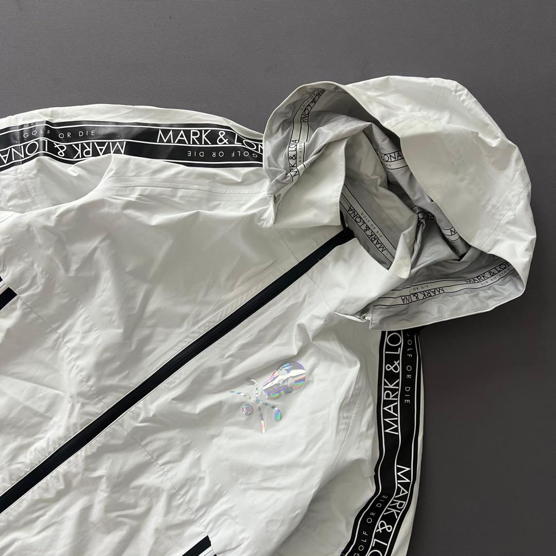 MARK&LONA マークアンドロナ　レインジャケット　メンズ　サイドロゴ　防水