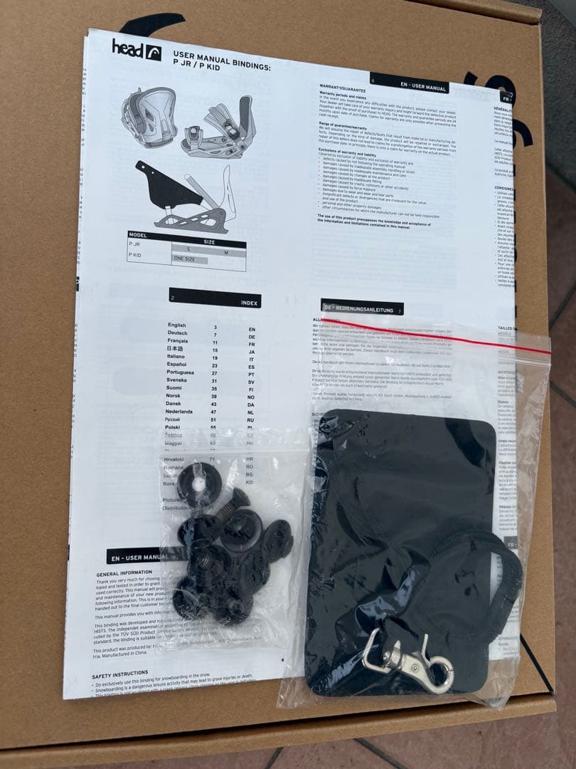 美品★HEAD キッズ ビンディング P JRＳサイズ（18.5〜23.5cm)