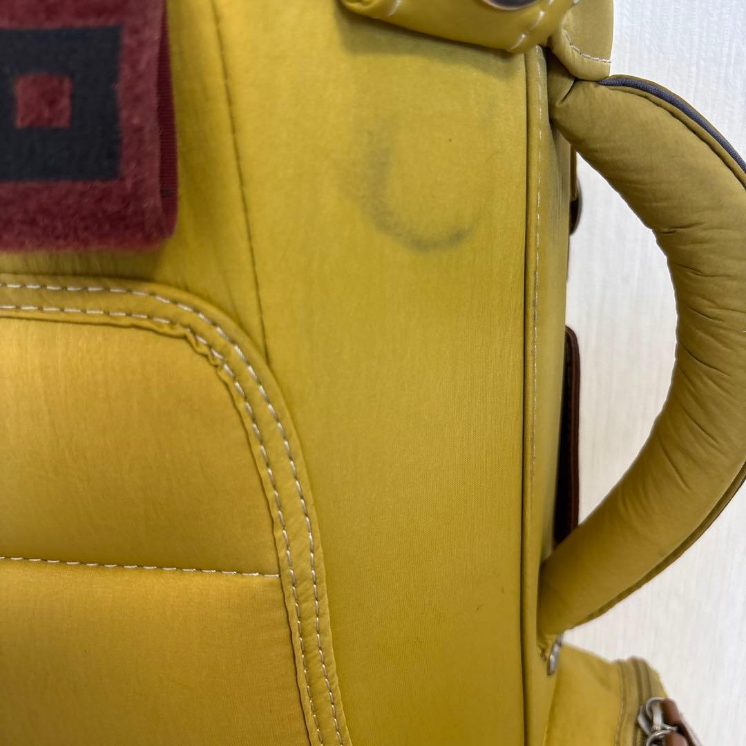 オノフ　キャディバッグ　マスタード