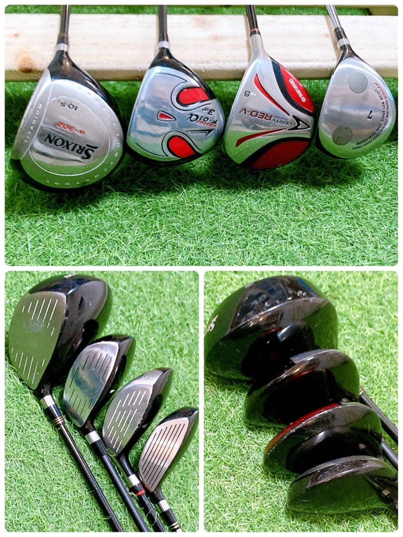 H10.スリクソン　初心者オススメ　ゴルフクラブ　メンズセット　右利き　14本