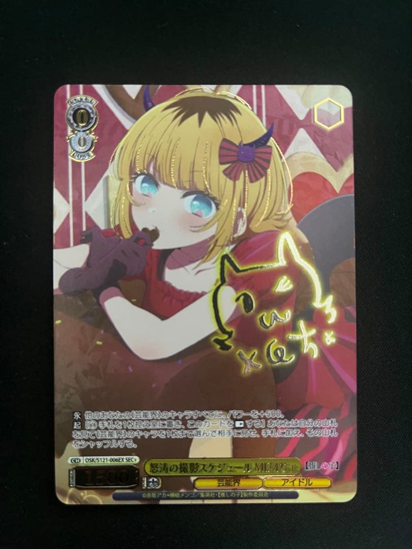 ヴァイスシュヴァルツ　サイン　SEC ＋ 怒涛の撮影スケジュールMEMちょ