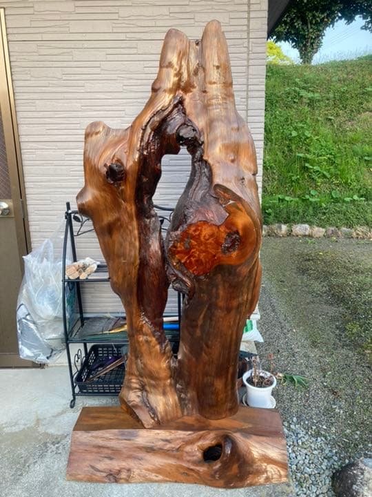 衝立　天然木　一枚板