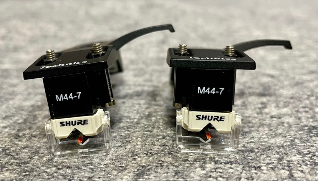 ヘッドシェル Technics カートリッジSHURE M44-7 2個セット