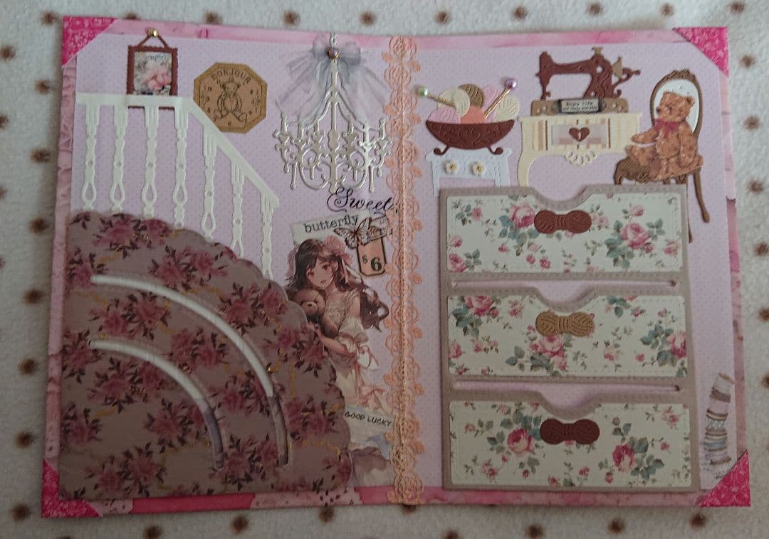 くまちゃんおすそ分けファイル 紙ものno.25 おすそ分けポケット テディベア