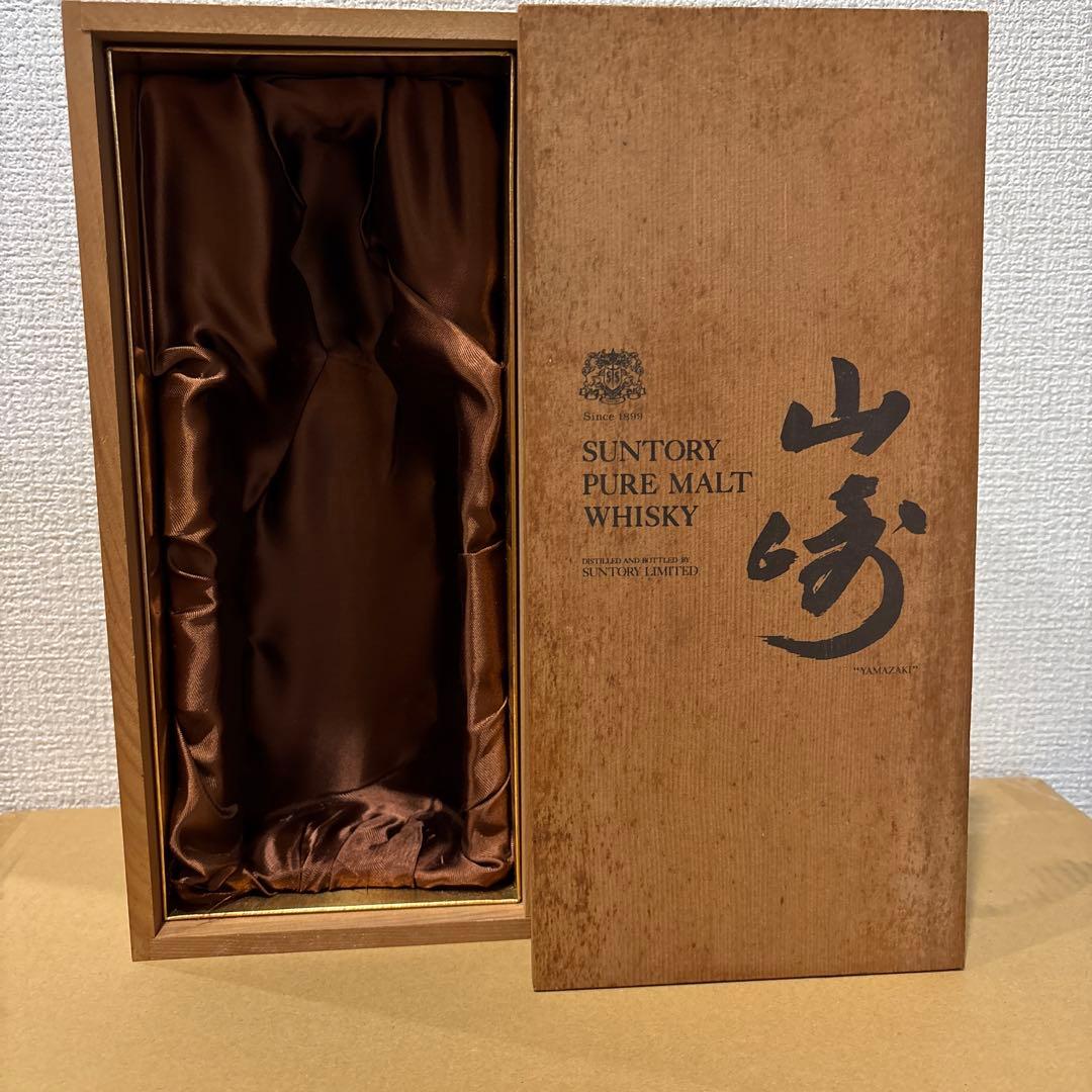 サントリーピュアモルトウイスキー　山崎　向獅子　初期ラベル　760ml 箱付き