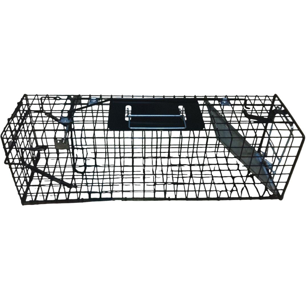 小動物捕獲器　アニマルトラップ　未使用品　高さ31cm、奥行26cm、橫81cm