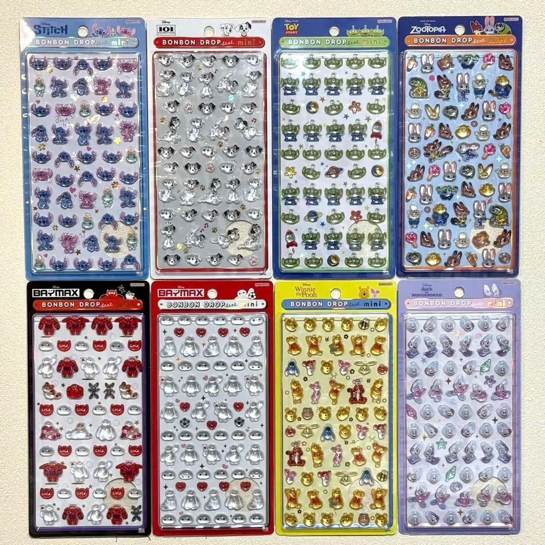【正規品】ボンボンドロップシール❋ディズニー mini コンプリートセット