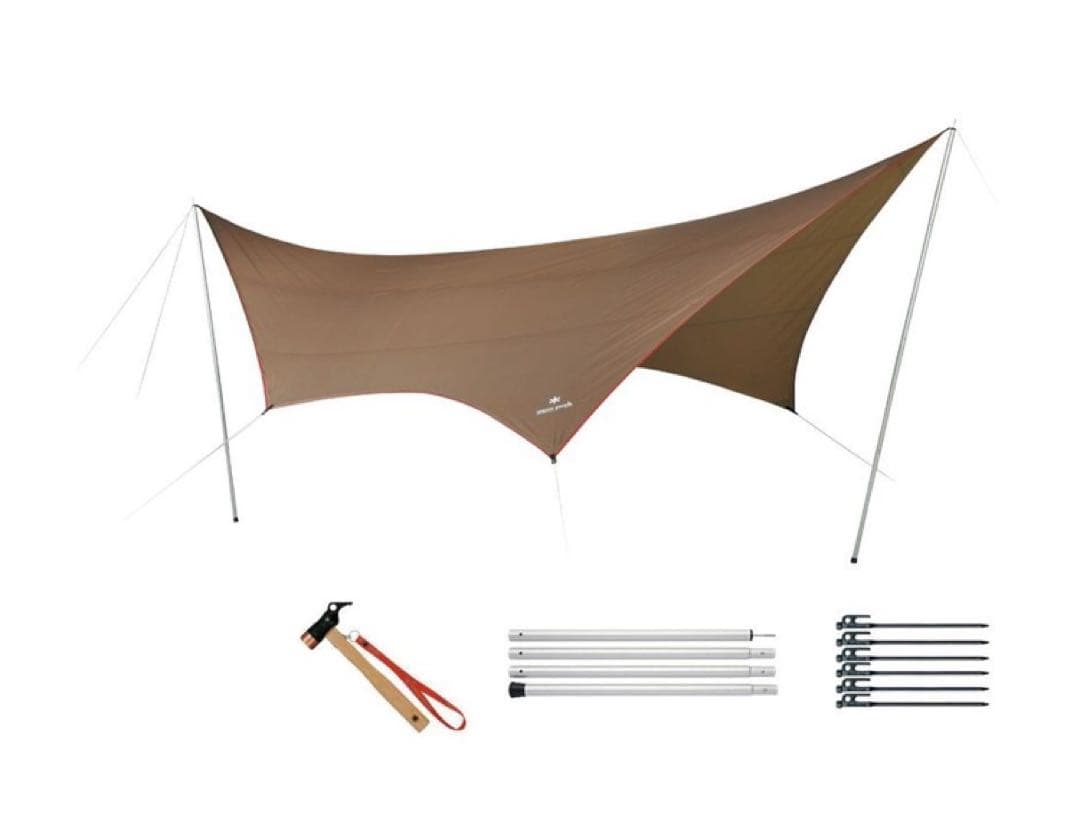 スノーピーク　peak HDタープ“シールド”・ヘキサ（L）セット