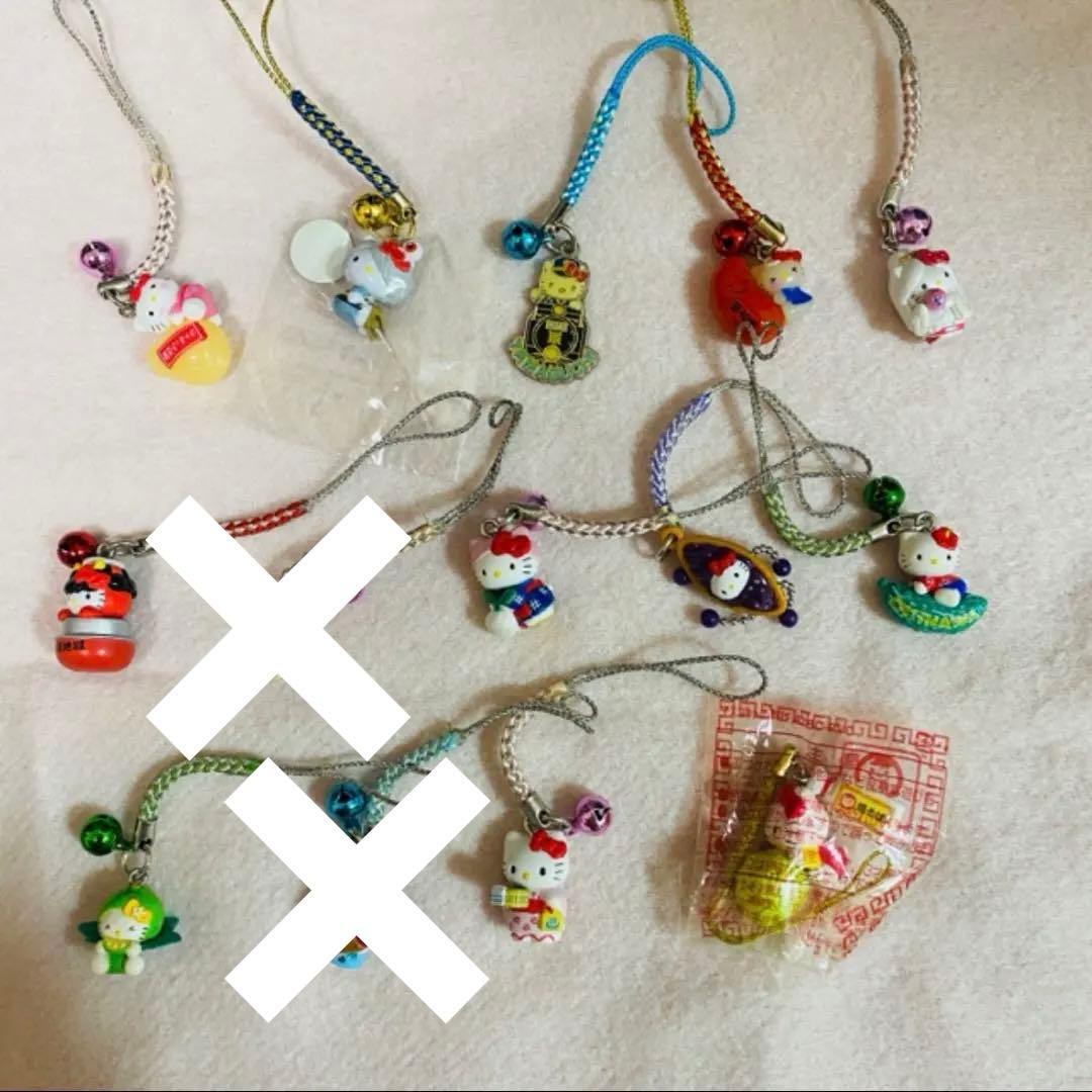 ご当地キティ ハローキティ 根付 ストラップ 等43点+傷汚れありジャンク品