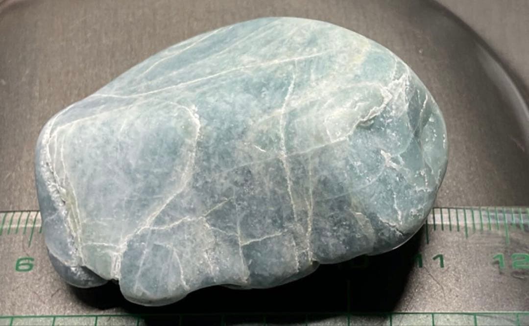 濃い水色　糸魚川翡翠66g ヒスイ　ひすい