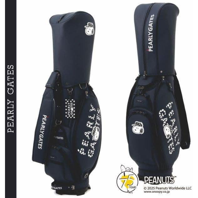 希少　パーリーゲイツ　SNOOPY　 合皮　キャディバッグ　46インチ対応