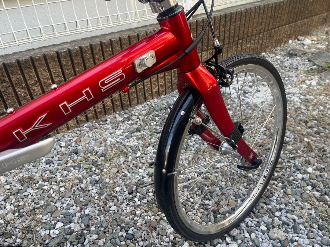 KHS F-20RC 折りたたみ自転車 レッド