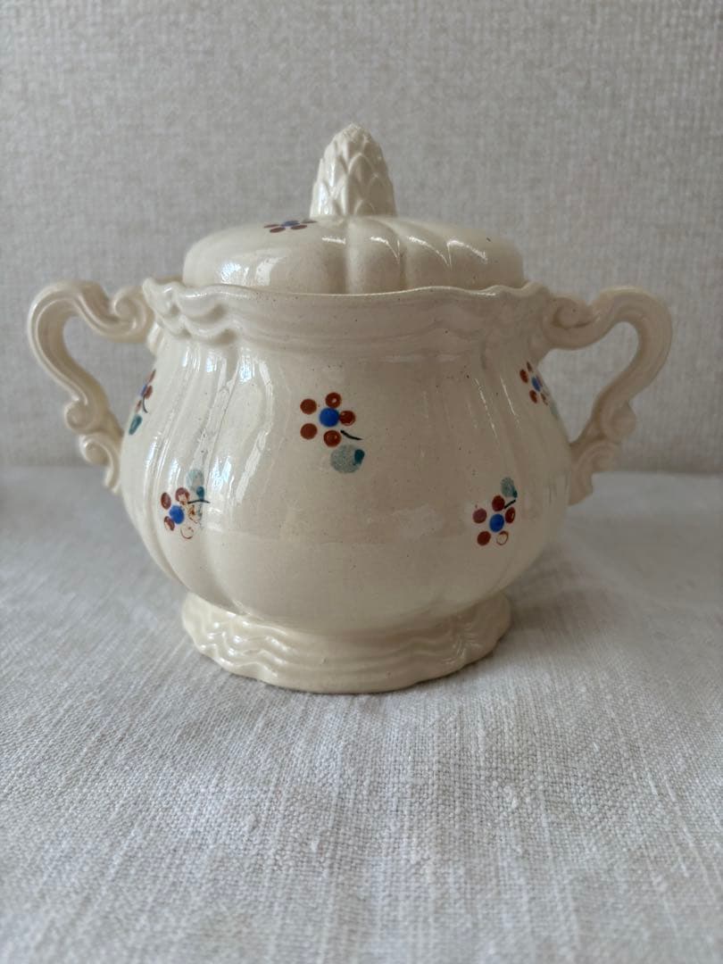 サルグミンヌ　小花柄　シュガーポット