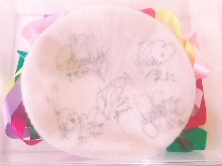 ももいろクローバーZ サイン入りホワイトベレー