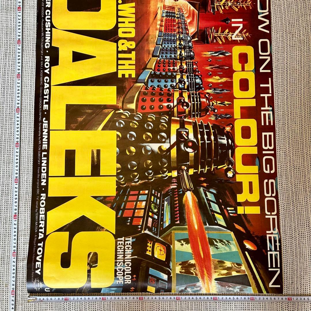 ◉希少60s Dr. Who and the Daleks ヴィンテージポスター