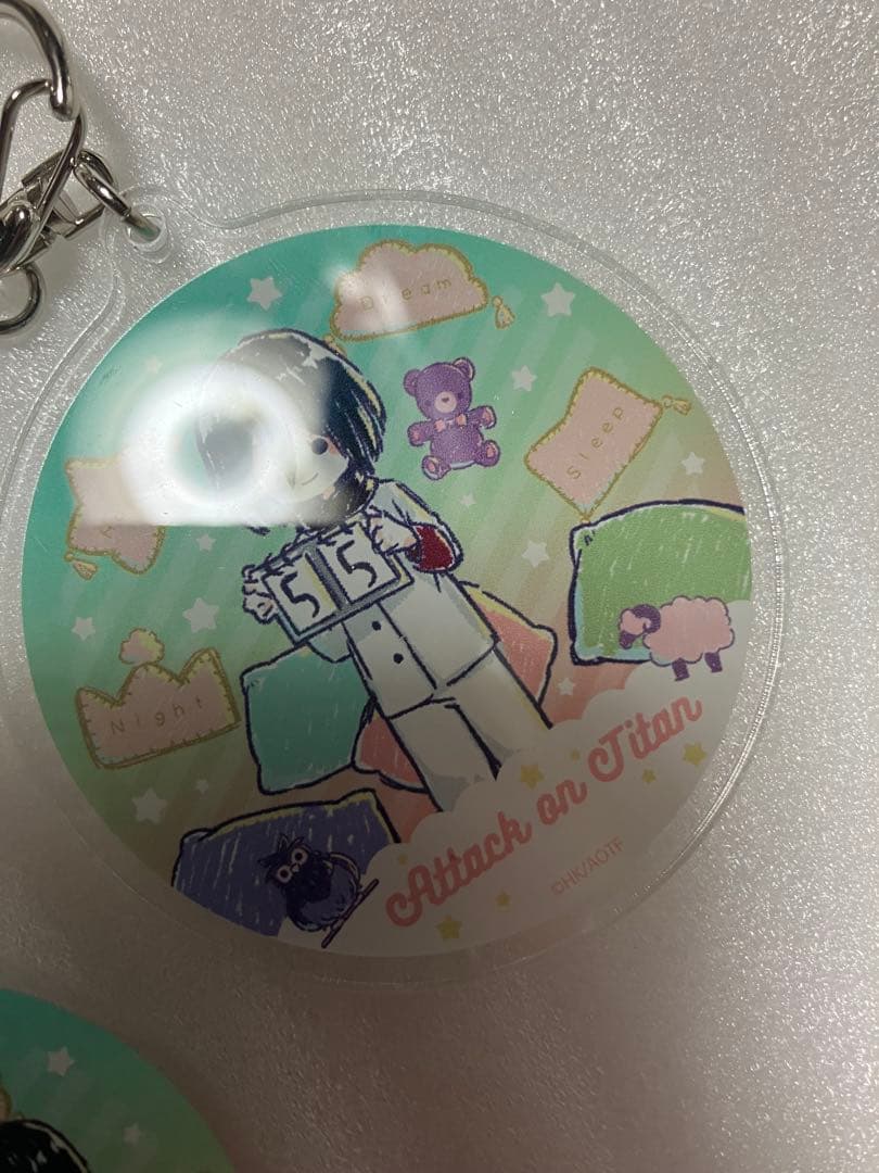 【2個セット】進撃の巨人 グラフアート アクリルキーホルダー／お泊り会ver.