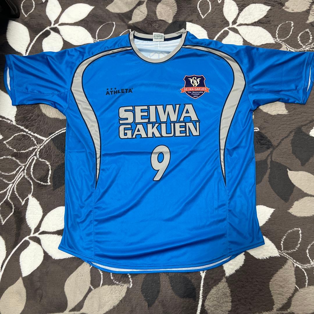 聖和学園サッカー部　アウェイユニフォームセット　9番　激レア