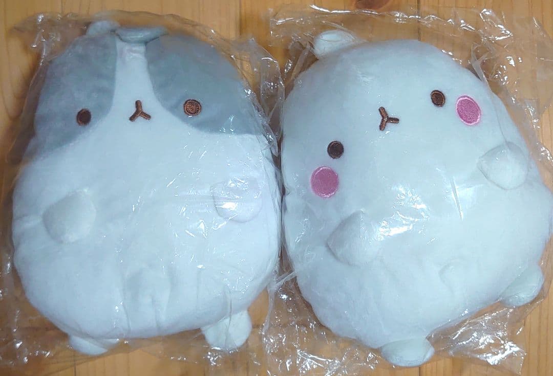 韓国 うさぎ MOLANG モラング プライズ がま口 ぬいぐるみ 2個 新品
