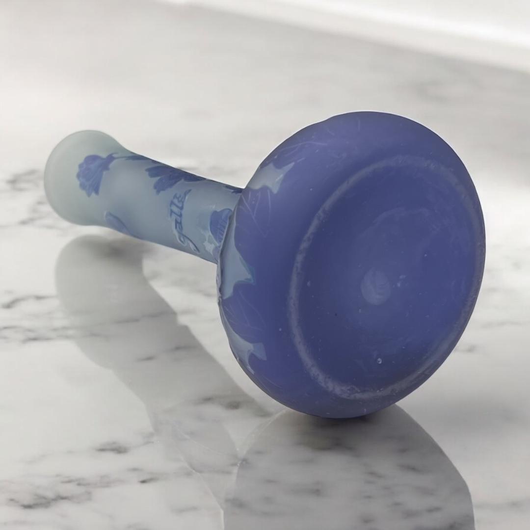 ◆証明書付◆EmileGalleエミールガレ 花瓶 21cm×9cm カメオ彫り