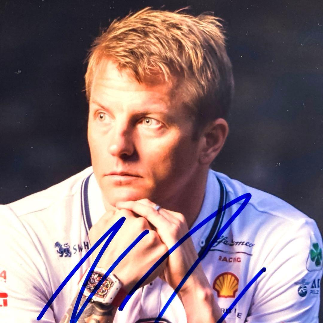 キミ・ライコネン直筆サイン入り2Lサイズ写真…