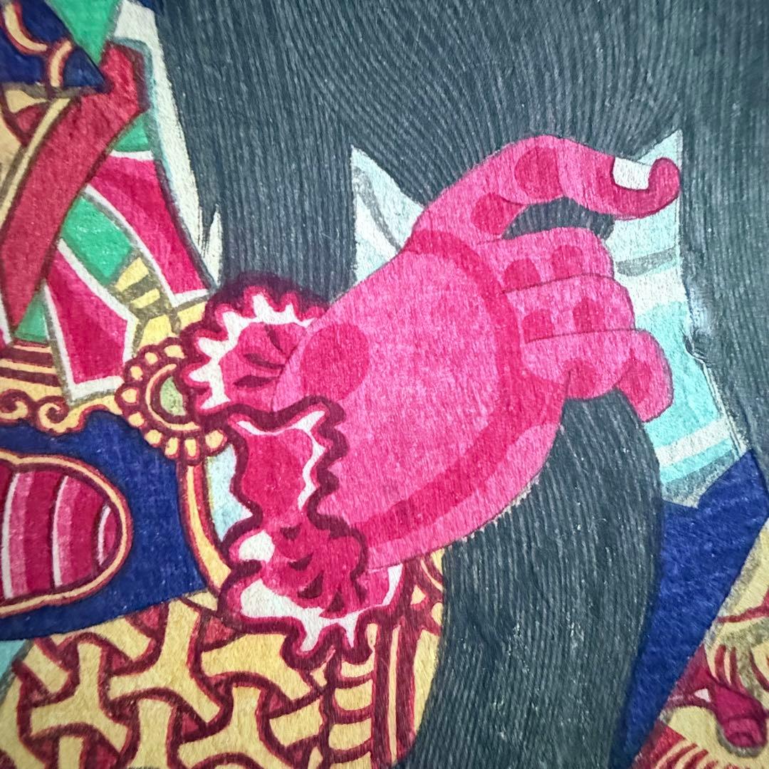 2245様感謝‼️めでたや浮世絵‼️「関羽　中村芝翫」三国志　豊原国周筆　役者絵大判