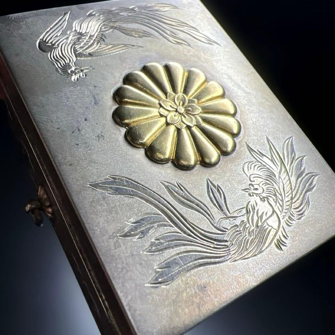 天皇御下賜品　純銀十四葉菊紋ボンボニエール　54g 東Y7-1027☆1F