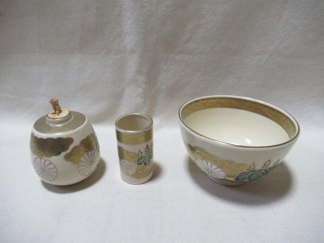 こころがけ様用　茶道具　きんま塗　茶箱　道具皆揃い